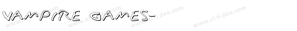 Vampire Games字体转换